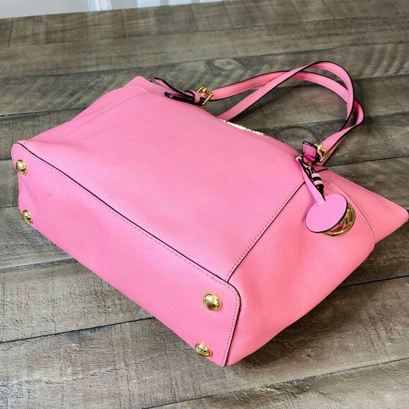 Michael Kors Charlotte Large Top Zip Tote Tea Rose - Picture 8 of 13